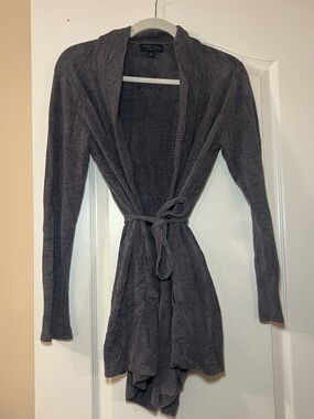 Barefoot Dreams Charcoal Cozy Chic Ultra Lite Cardigan